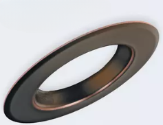 6-Inch Changeable Bronze Trim Ring for Recessed Downlights