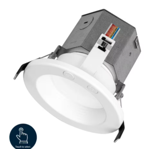 4 Inch Canless Recessed Downlight, 12W, Selectable CCT, 750 Lumens, 120 VAC