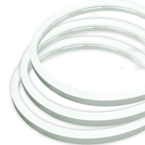 LED Neon Rope Light – 50FT - 144W - 24V DC - Ultra-Bright White - UL Listed - Flexible & Cuttable