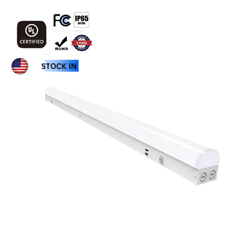 4FT LED Linear Strip Light Fixture with Audio Jack Sensor Base, 24W/32W/40W, 3500K/4000K/5000K, 5,200 Lumens