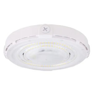 LED Parking Garage Light - 60W - 6,900 Lumens - 5000K Daylight - IP65 Waterproof - DOB Technology - UL Listed - 120-277V - White Housing