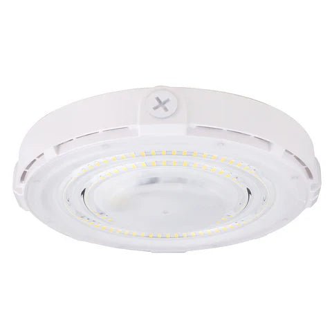 LED Parking Garage Light - 60W - 6,900 Lumens - 5000K Daylight - IP65 Waterproof - DOB Technology - UL Listed - 120-277V - White Housing