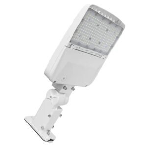 LED Area Light - Sensor Ready Base, Selectable 80W/100W/120W/150W, 5000K, 20950 Lumens, Universal Bracket