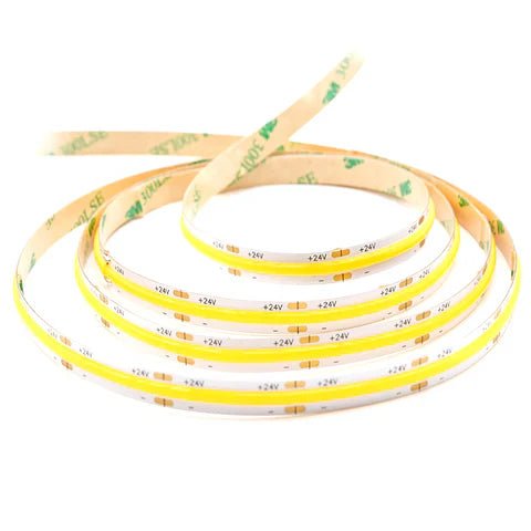 LED Tape Light - 50W - 5145 Lumens - 3000K Warm White - 24V - 16FT - 60W Driver - Double Layer - IP20 - UL Listed