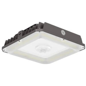 LED Parking Garage Light - 40W/60W/75W Adjustable - 10,125 Lumens - CCT Selectable 3000K/4000K/5000K - IP65 Waterproof - UL & DLC Listed - 120-277V - Bronze Housing