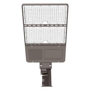 LED Parking Lot Light, 400W, 5000K, 56,879 Lumens, 277-480 VAC, Built-in Photocell, Slip Fitter Mount