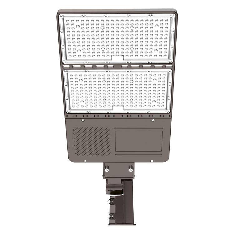 LED Parking Lot Light, 400W, 5000K, 56,879 Lumens, 277-480 VAC, Built-in Photocell, Slip Fitter Mount