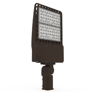 LED Parking Lot Light, Selectable 150W/100W/70W and CCT, 22,500 Lumens, Photocell & Shorting Cap- 3-Pin Sensor Base-Top & Bottom Socket