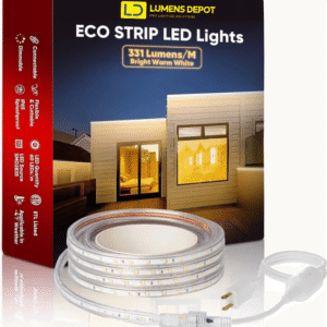 110V Lite Strip LED Light - Soft Warm 2800K Warm White, 180 Lumens/M, Ideal for Ambient Lighting