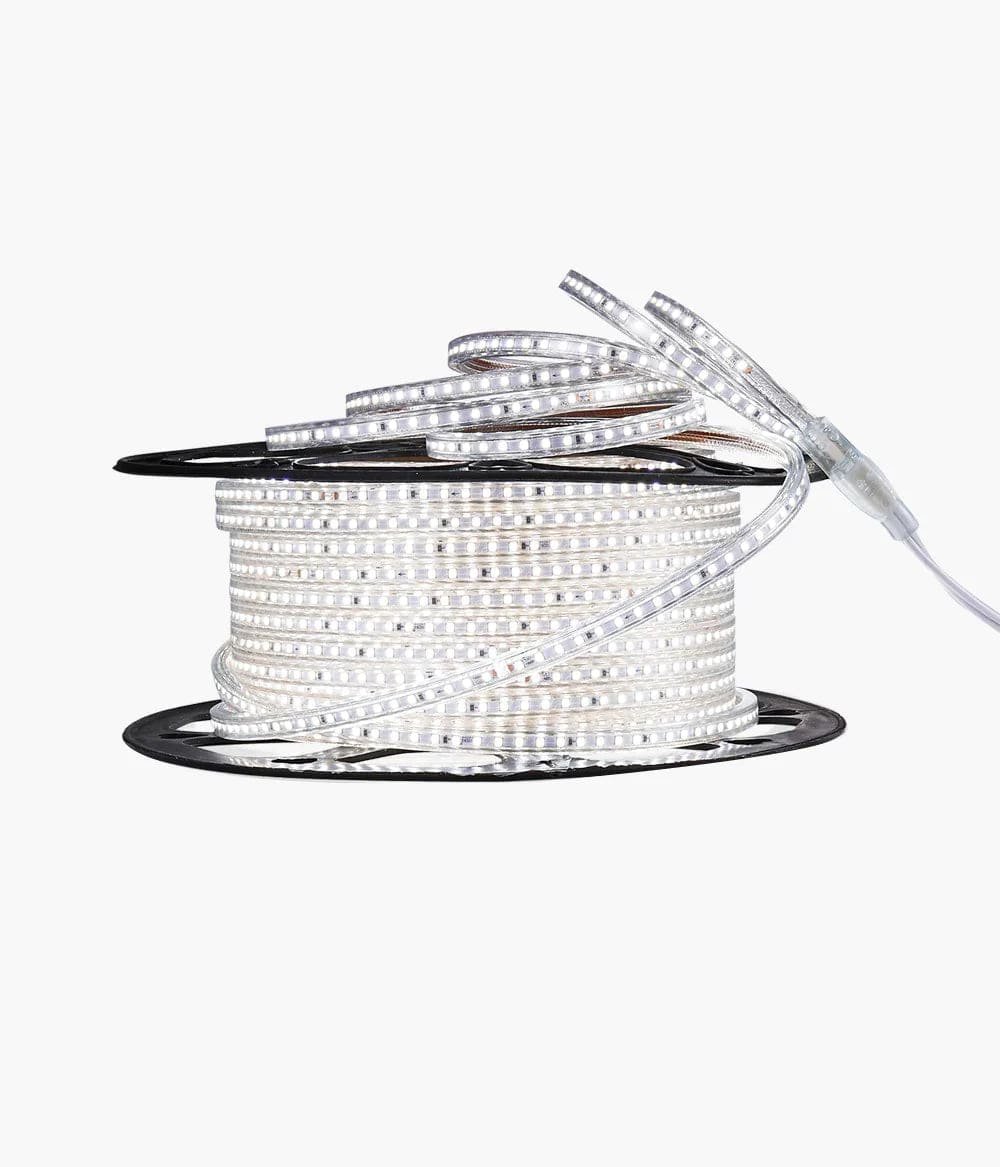 110V High-End 6500K Cool White LED Strip - 430 Lumens - Bright, Efficient, and Durable | LED Strip Light Best for Indoor and Outdoor Use