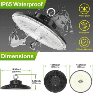 LED UFO High Bay Light, 240W, CCT 5000K, 29,000 Lumens, 100-277 VAC