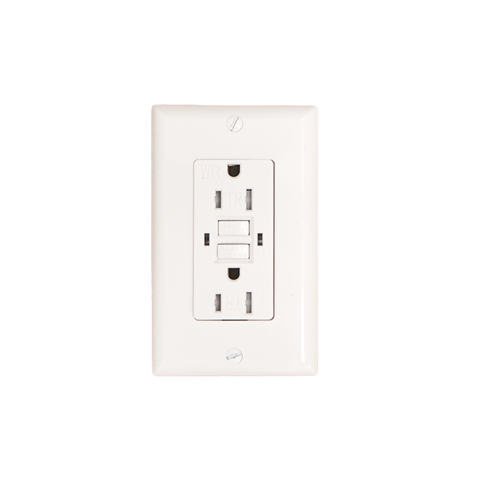 15A GFCI Outlet, TR/WR, LED Indicator, 15Amp, UL Listed, Tamper & Weather Resistant
