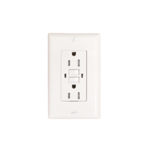 20-Amp 125-Volt Tamper-Resistant Outdoor GFCI Duplex Outlet with Back Wire Clamps, Matte White