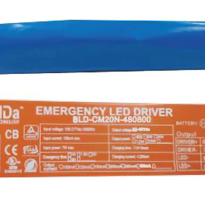 Emergency LED Driver – 20W, 90-Minute Backup - AC120-347V - DC Side Wiring