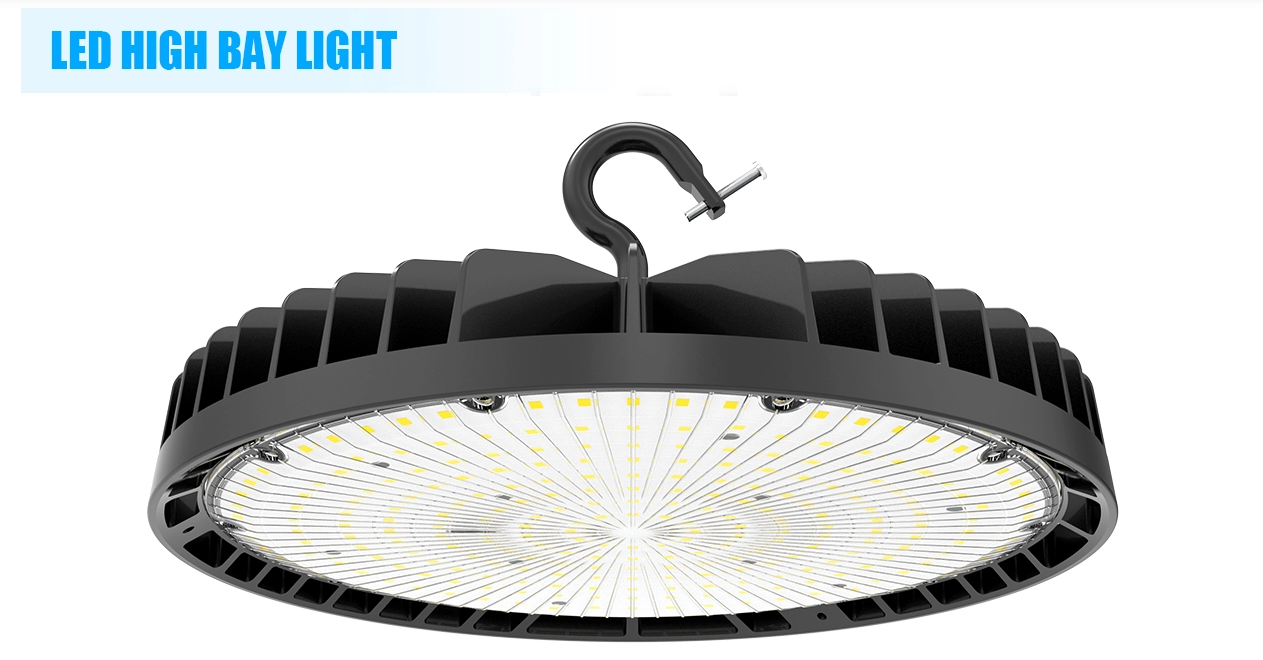 LED UFO High Bay Light, Selectable 90W/120W/150W, 21,000 Lumens, 5000K, 100-277 VAC