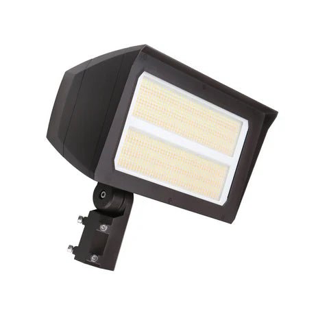 LED Flood Light – Adjustable Wattage 200W/240W/300W - Slip Fitter & Yoke Mount Included - High-Performance Outdoor Security Light