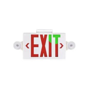 LED EXIT Sign Light,Red or Green Legend, 4000K, 120-277 VAC