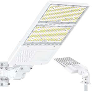 320W LED Parking Lot Light with Photocell, 5000K, 48000 Lumens, 100-277 VAC, Universal Mount