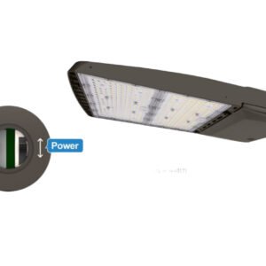 LED Area Light, 240W/260W/280W/310W Selectable Wattage, 4000K, 46,500 Lumens, 120-277 VAC, Shorting Cap Included