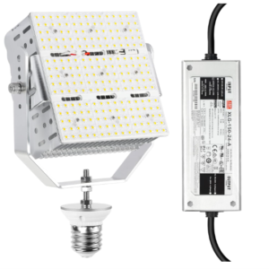 150W LED Pole Light Retrofit Kit with Lens, E39 Mogul Base, 100-277 VAC, 5000K, 21,750 Lumens