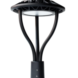 LED Post Top Light, Selectable 80W/60W/48W, 5000K, 100-277 VAC, 11200 Lumens, Built-in Photocell