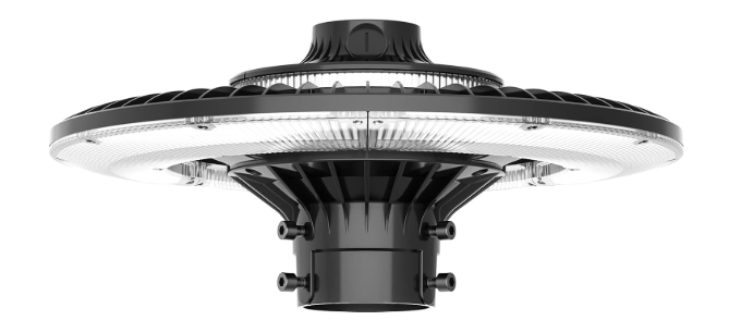 150W LED Post Top Light, 5000K, 100-277 VAC, 21000 Lumens, Built-in Photocell
