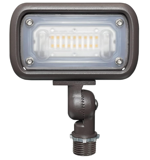 30W LED Flood Light for Outdoor Signs, UL Listed Flag Pole Light, 3300 Lumens, 5000K Daylight, 1/2" Knuckle Mount, 100-277V, Waterproof Security Light with 5-Year Warranty